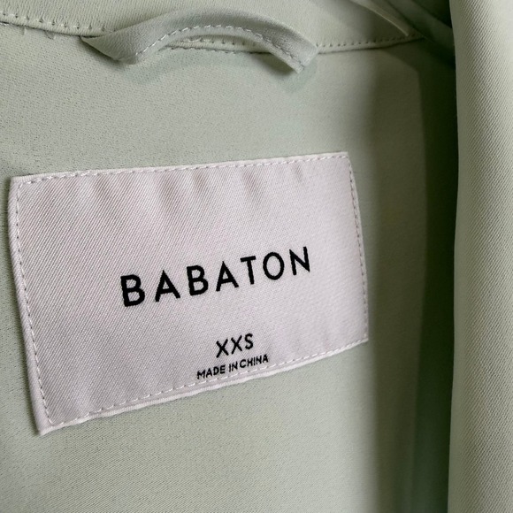 Babaton Aritzia KAHLO AQUA ESSENCE Jacket WOMEN XXS DRAPEY TIE ROBE BLAZER - Picture 4 of 11